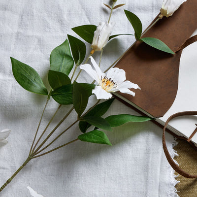 White Faux Florida Clematis