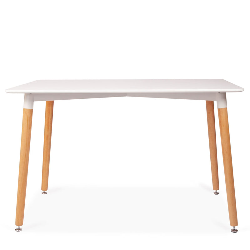 Rectangular 4 Seater Dining Table 120*80cm - White