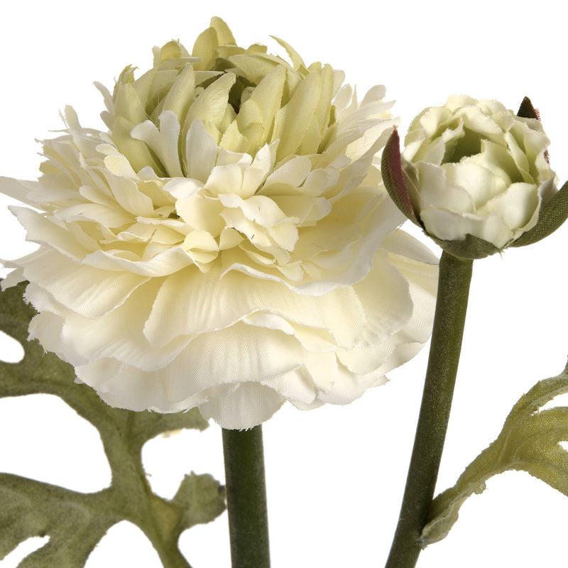 Faux Green Ranunculus Spray