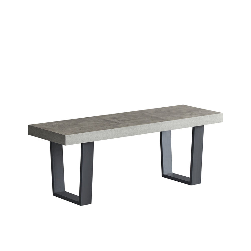 Dannis MDF Dining Table with Concrete Effect