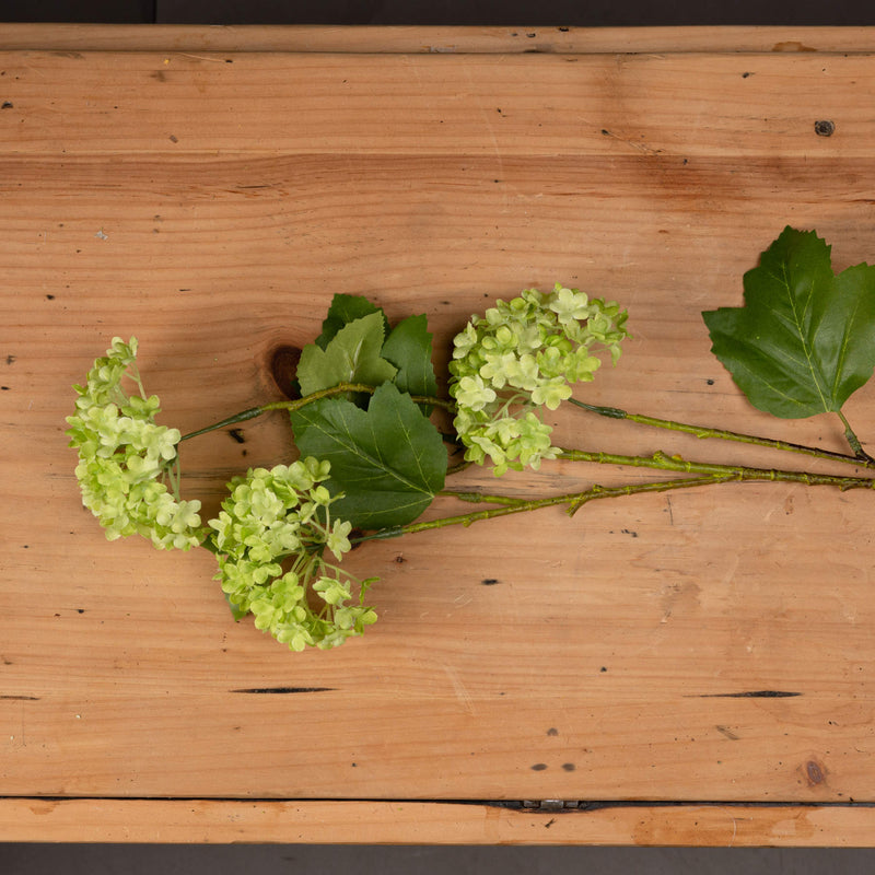 Faux Green Viburnum Spray