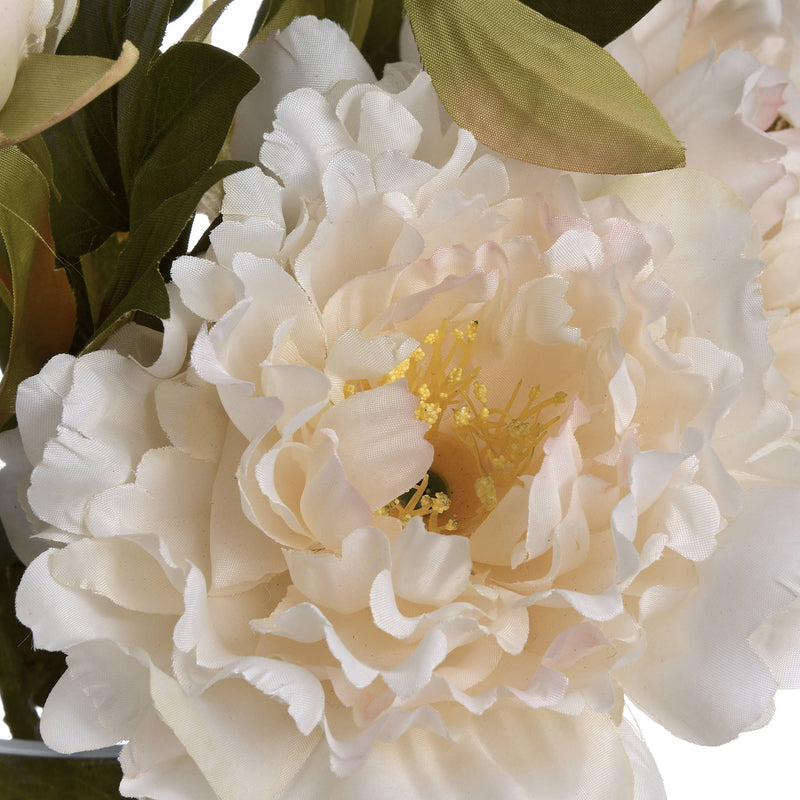 Faux White Fashion Peony