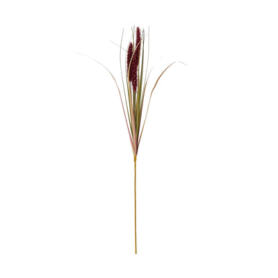 Ruby Faux Triple Grass Stem