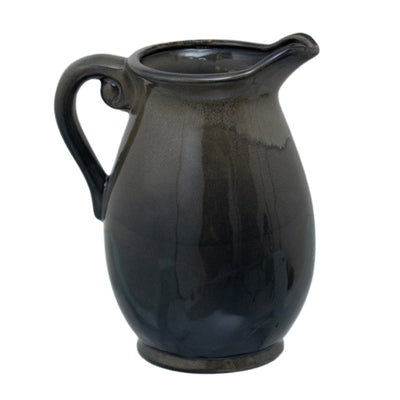 Large Jug Vase in Dark Olive