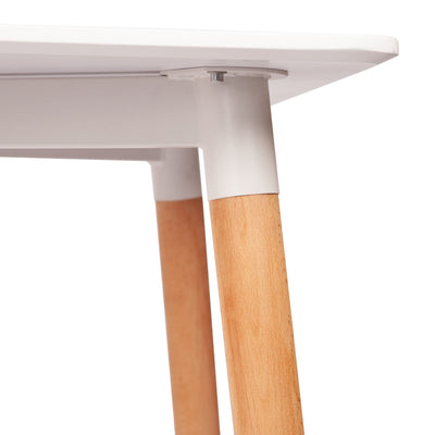 Rectangular 4 Seater Dining Table 120*80cm - White