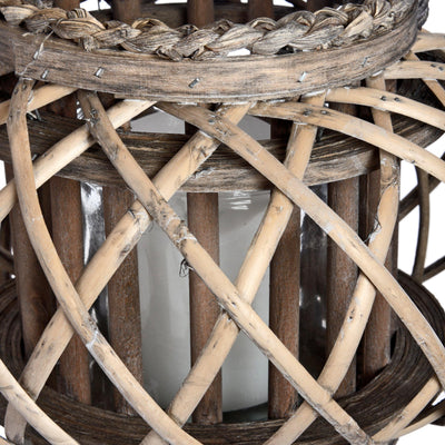 Large Wicker Basket Lantern