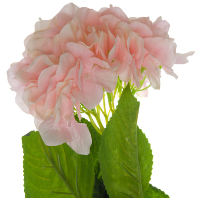 Single Pink Faux Hydrangea