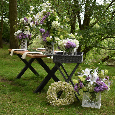 Faux White Hydrangea Wreath