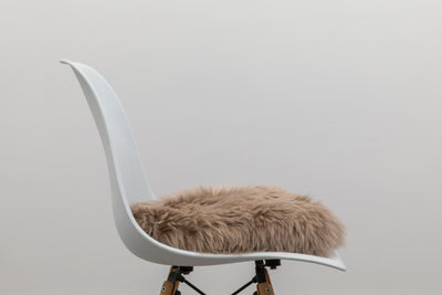 Round Sheepskin Chair Pad