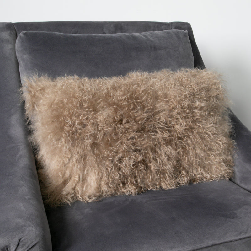 Curl sheepskin cushion 30x50