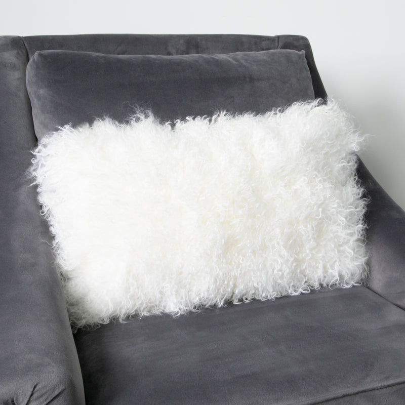 Curl sheepskin cushion 30x50