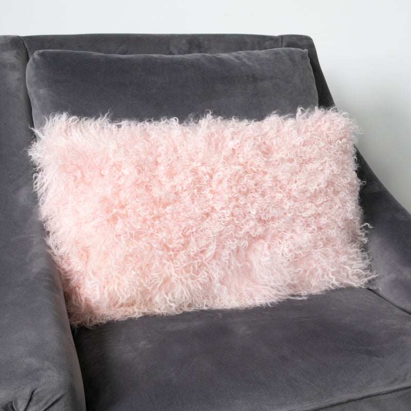 Curl sheepskin cushion 30x50