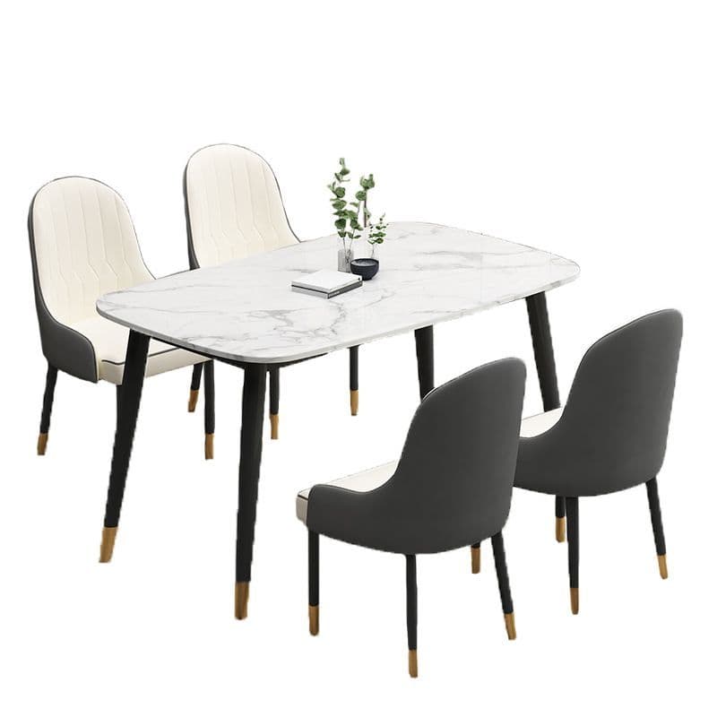 x4 Toronto Dining Chair in White and Grey