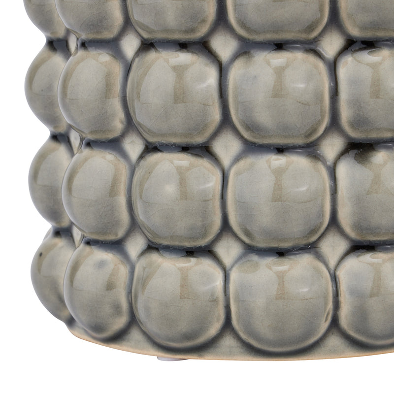 Seville Collection Grey Bubble Planter