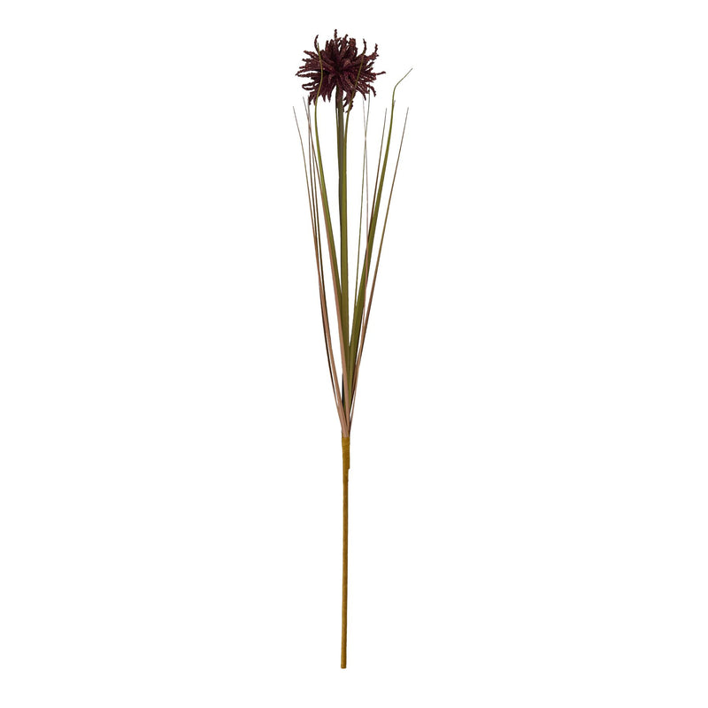 Burgundy Faux Aster Spider Chrysanthemum Stem