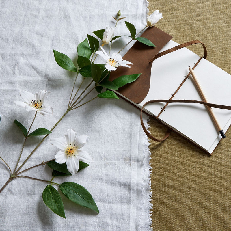 White Faux Florida Clematis