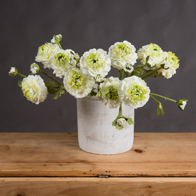 Faux Green Ranunculus Spray