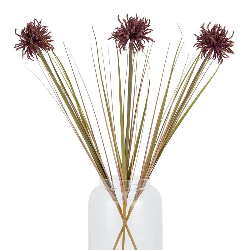 Burgundy Faux Aster Spider Chrysanthemum Stem