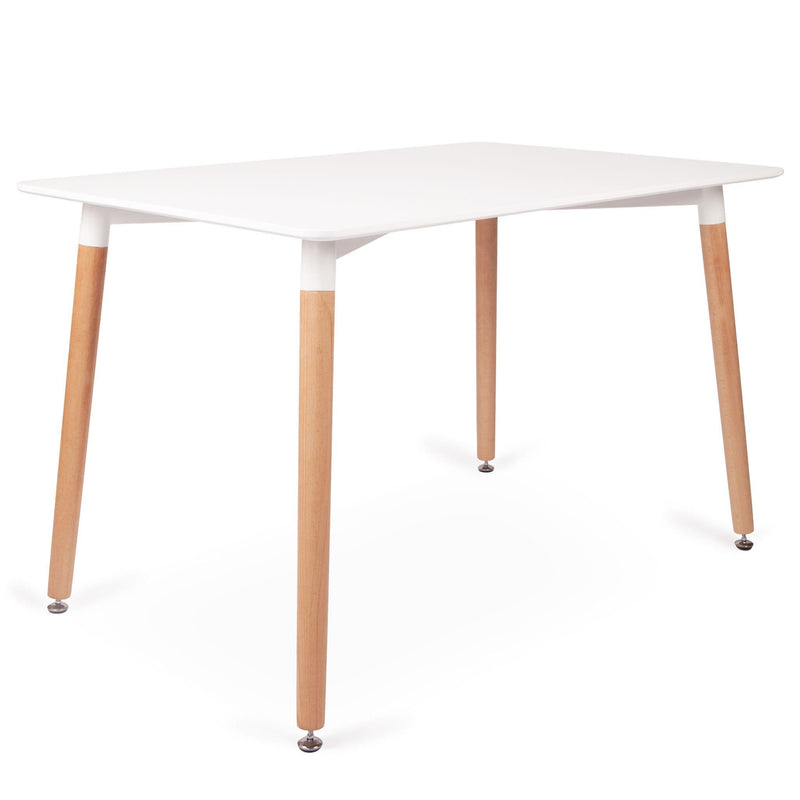 Rectangular 4 Seater Dining Table 120*80cm - White