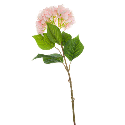 Single Pink Faux Hydrangea