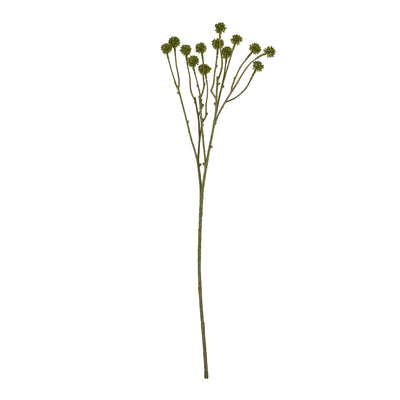 Faux Green Craspedia Stem