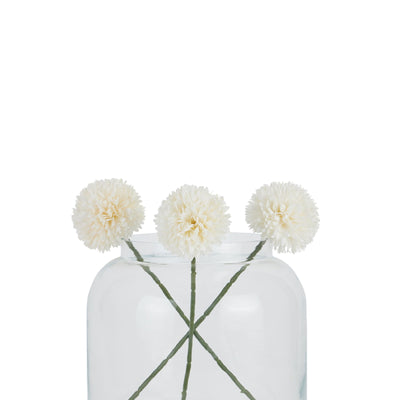 White Short Faux Chrysanthemum