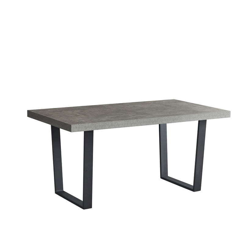 Dannis MDF Dining Table with Concrete Effect