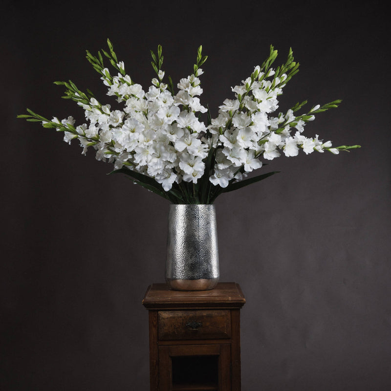 Faux White Gladioli Stem